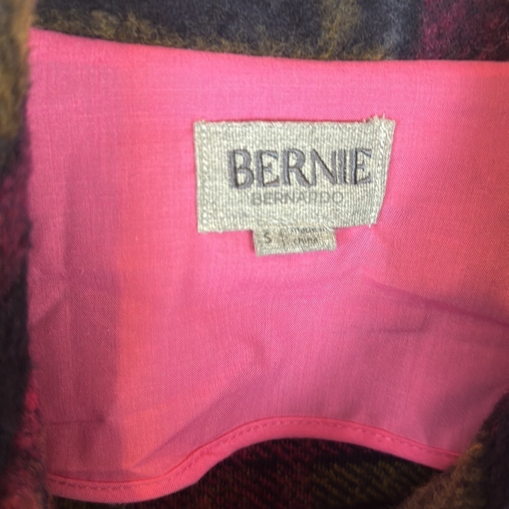 BERNIE MULTICOLORED PLAID WOOL BLEND SHACKET JACKET - Picture 9 of 12